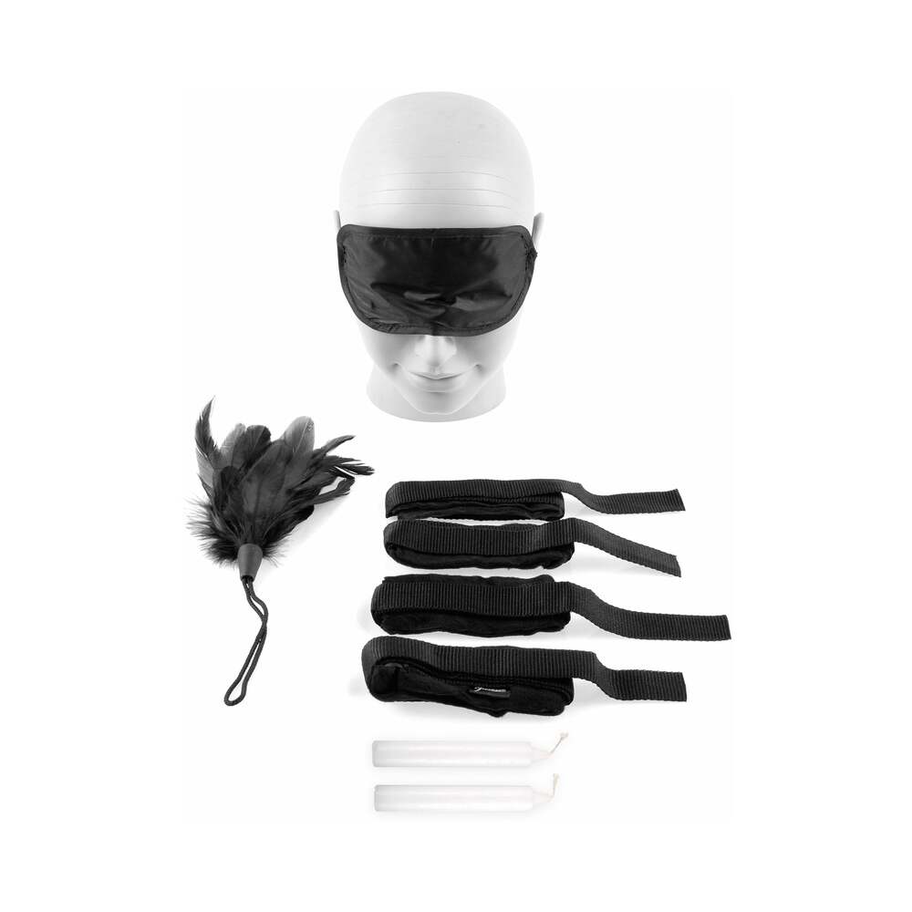 Pipedream Fetish Fantasy Series 4-Piece Beginner's Bondage Set Black