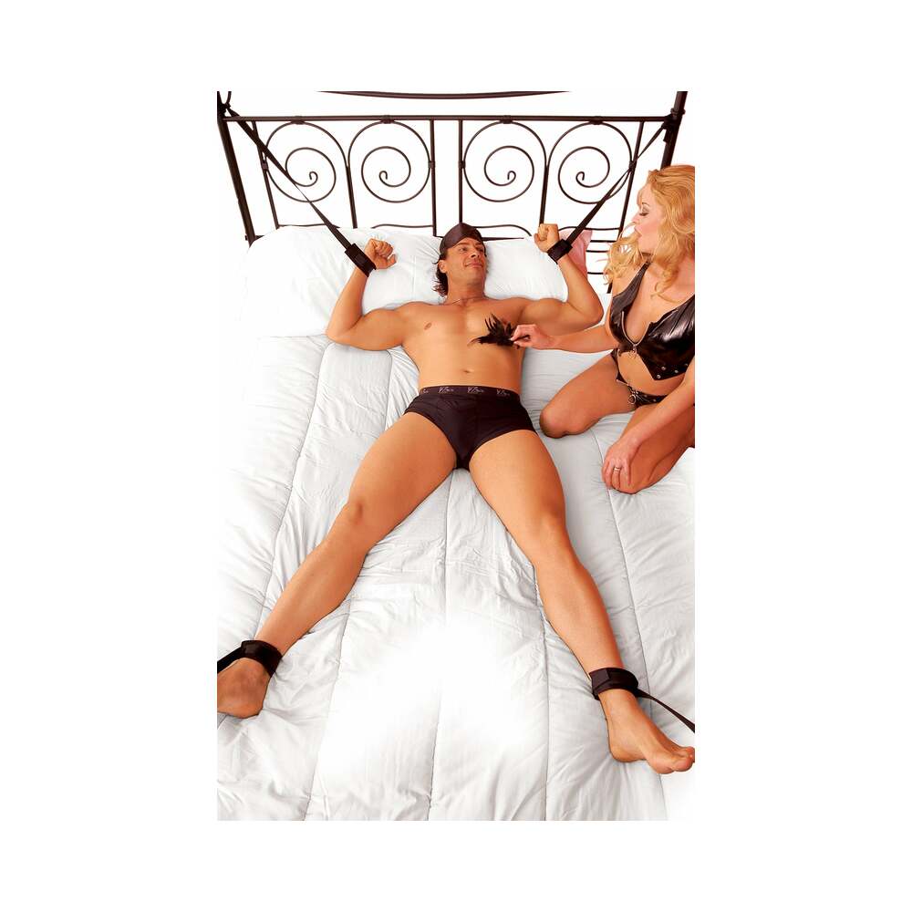 Pipedream Fetish Fantasy Series 4-Piece Beginner's Bondage Set Black