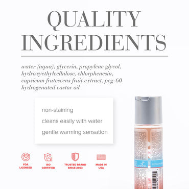 JO H2O Anal - Warming - Lubricant (Water-Based) 2 oz. / 60 ml