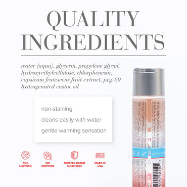 JO H2O Anal - Warming - Lubricant (Water-Based) 4 oz. / 120 ml