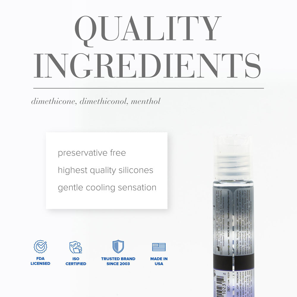 JO Premium Cooling 1oz Silicone Lubricant