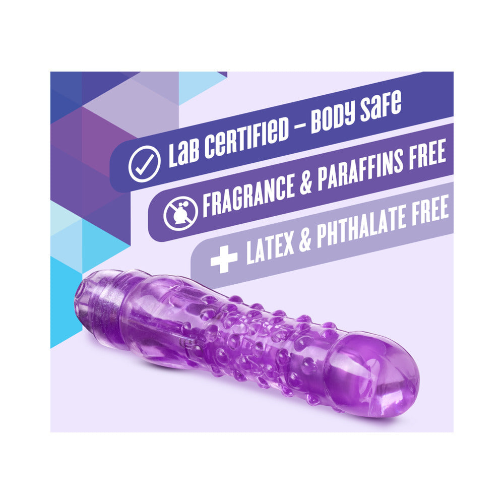 Blush Naturally Yours Bump n' Grind Textured Slimline Vibrator Purple