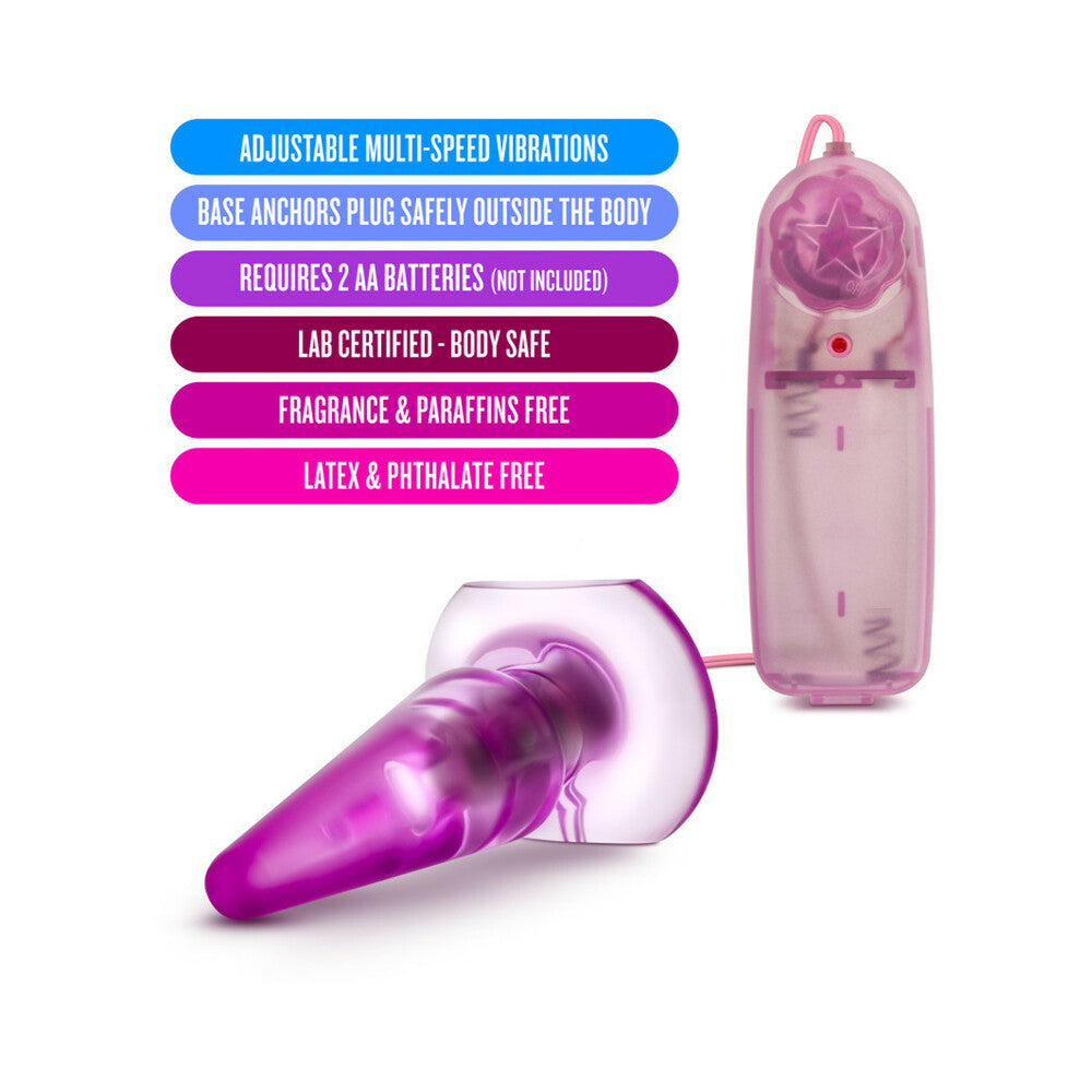 Blush B Yours Basic Anal Pleaser Remote-Controlled Vibrating Anal Plug Pink