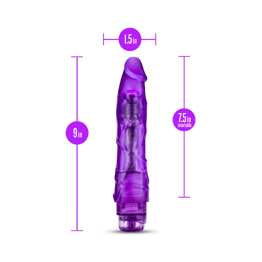 Blush B Yours Vibe 1 Realistic 9 in. Vibrating Dildo Purple