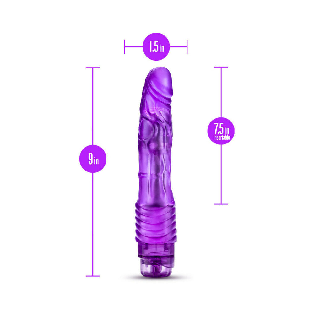 Blush B Yours Vibe 2 Realistic 9 in. Vibrating Dildo Purple