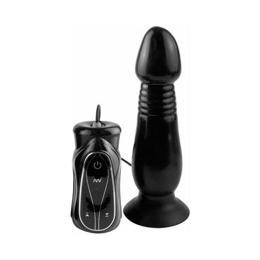 Pipedream Anal Fantasy Collection Silicone Remote-Controlled Vibrating Thruster With Suction Cup Black