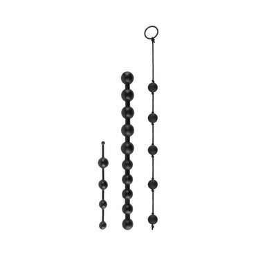 Pipedream Anal Fantasy Collection 3-Piece Silicone Beginner's Bead Kit Black