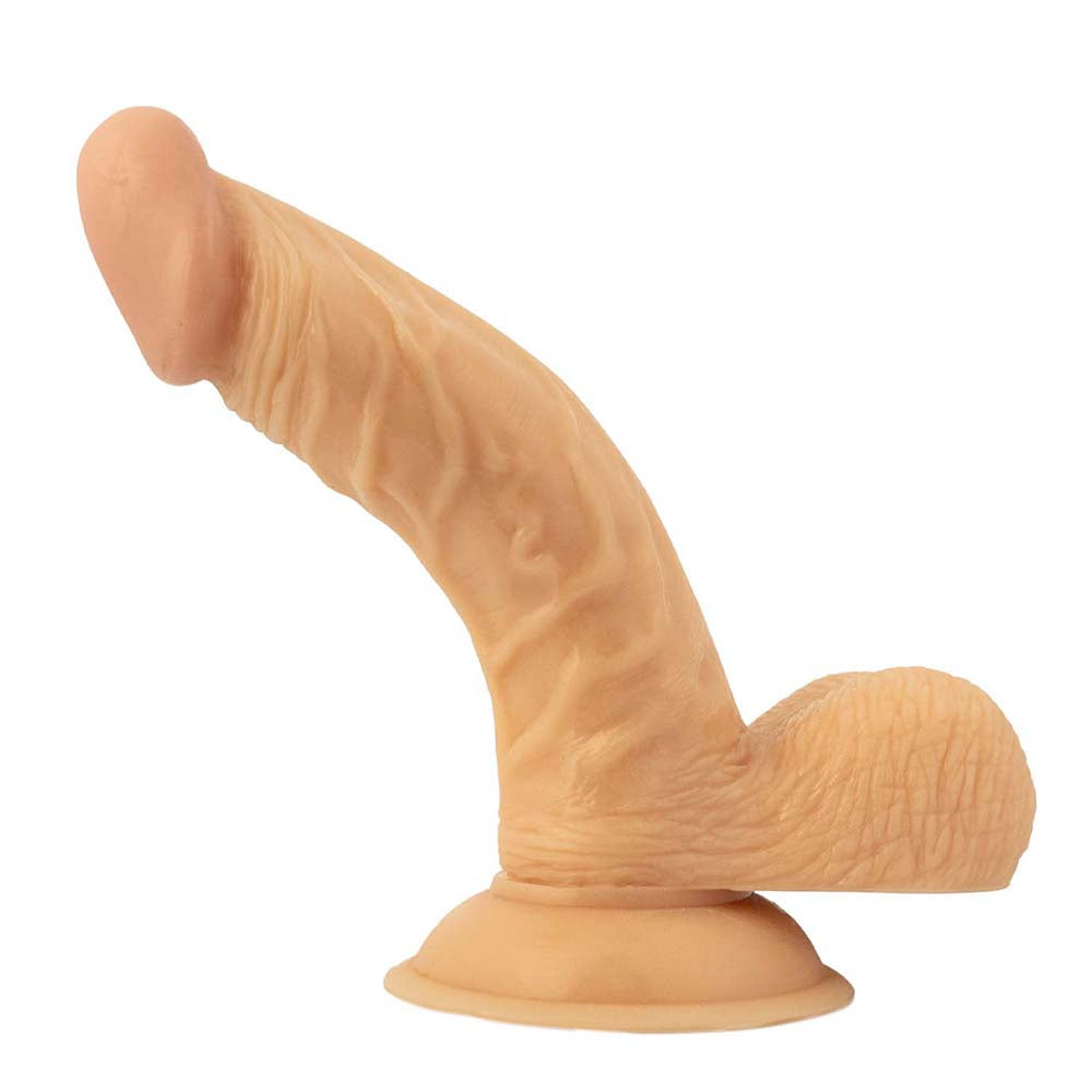 All American Whoppers 6.5in Curved Dong with Balls