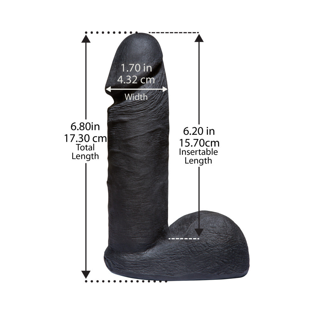 Vac-U-Lock - ULTRASKYN 6in Realistic Cock CODEBLACK