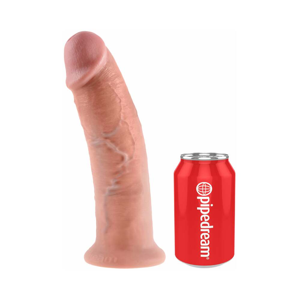 Pipedream King Cock 10 in. Cock Realistic Dildo With Suction Cup Beige