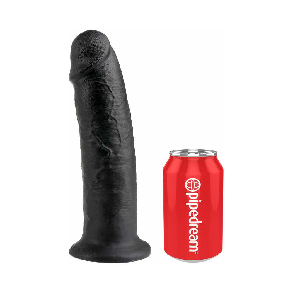 Pipedream King Cock 10 in. Cock Realistic Dildo With Suction Cup Black