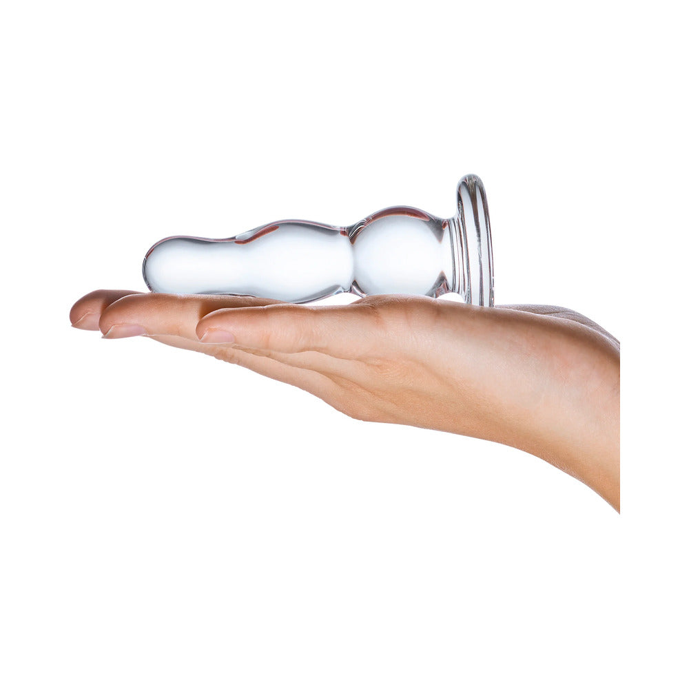 Glas 4 in. Classic Glass Butt Plug