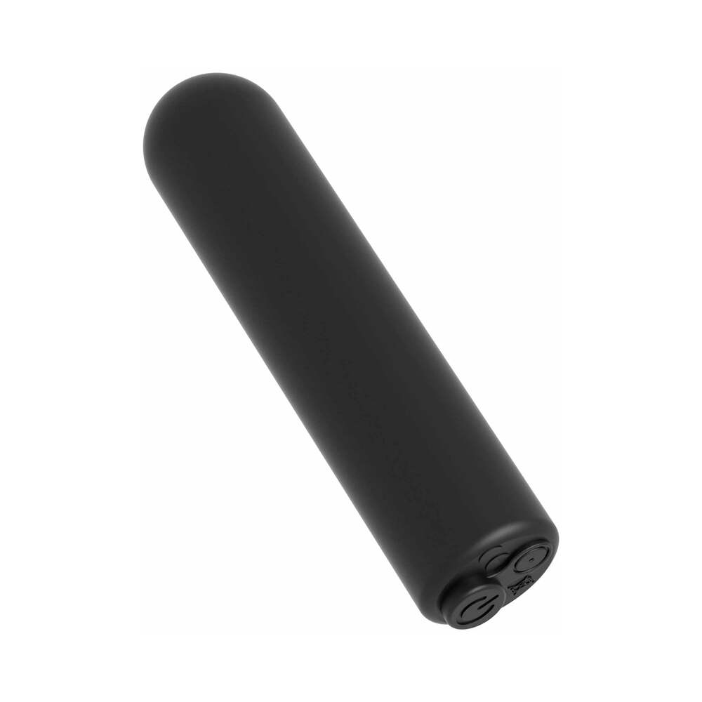 Pipedream Fantasy C-Ringz Remote Control Double Penetrator Vibrating Silicone Dual Entry Cockring Black