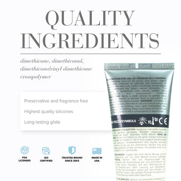 JO Premium Jelly - Original - Lubricant (Silicone-Based) 4 fl oz / 120 ml