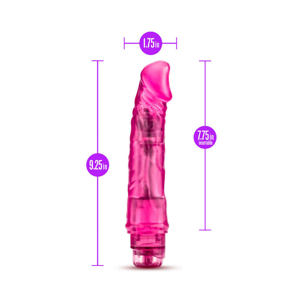 Blush B Yours Vibe 6 Realistic 9.25 in. Vibrating Dildo Pink