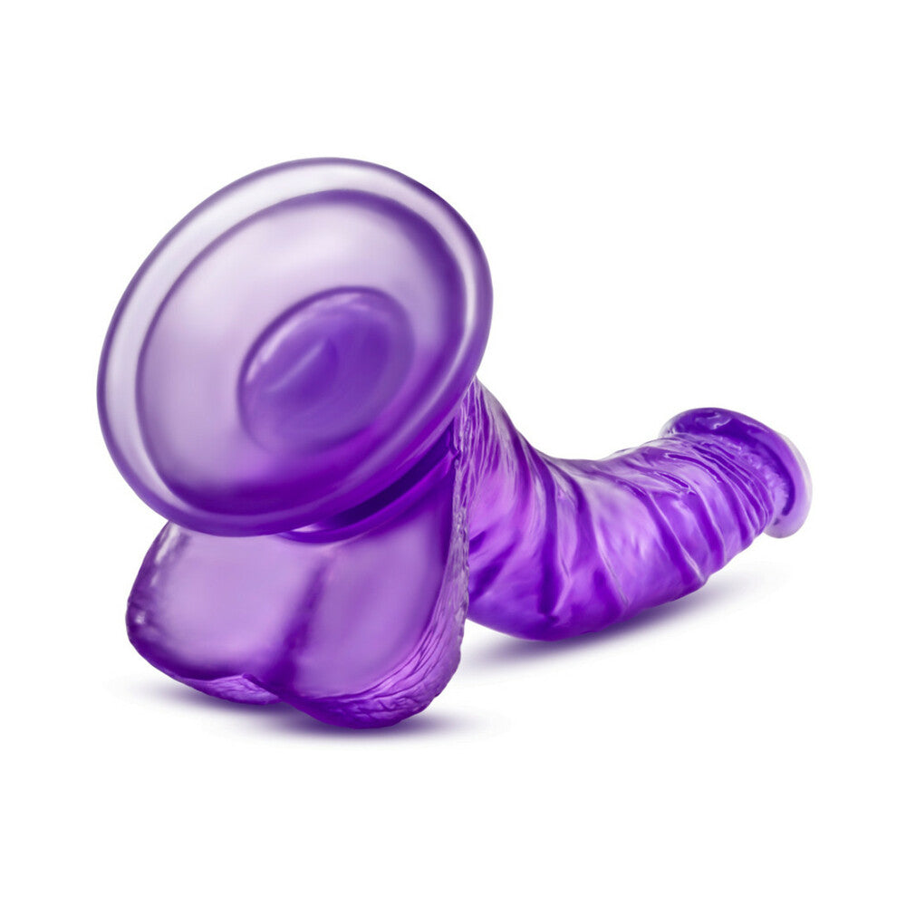 Blush B Yours Sweet 'n Hard 7 Realistic 8.5 in. Dildo with Balls & Suction Cup Purple