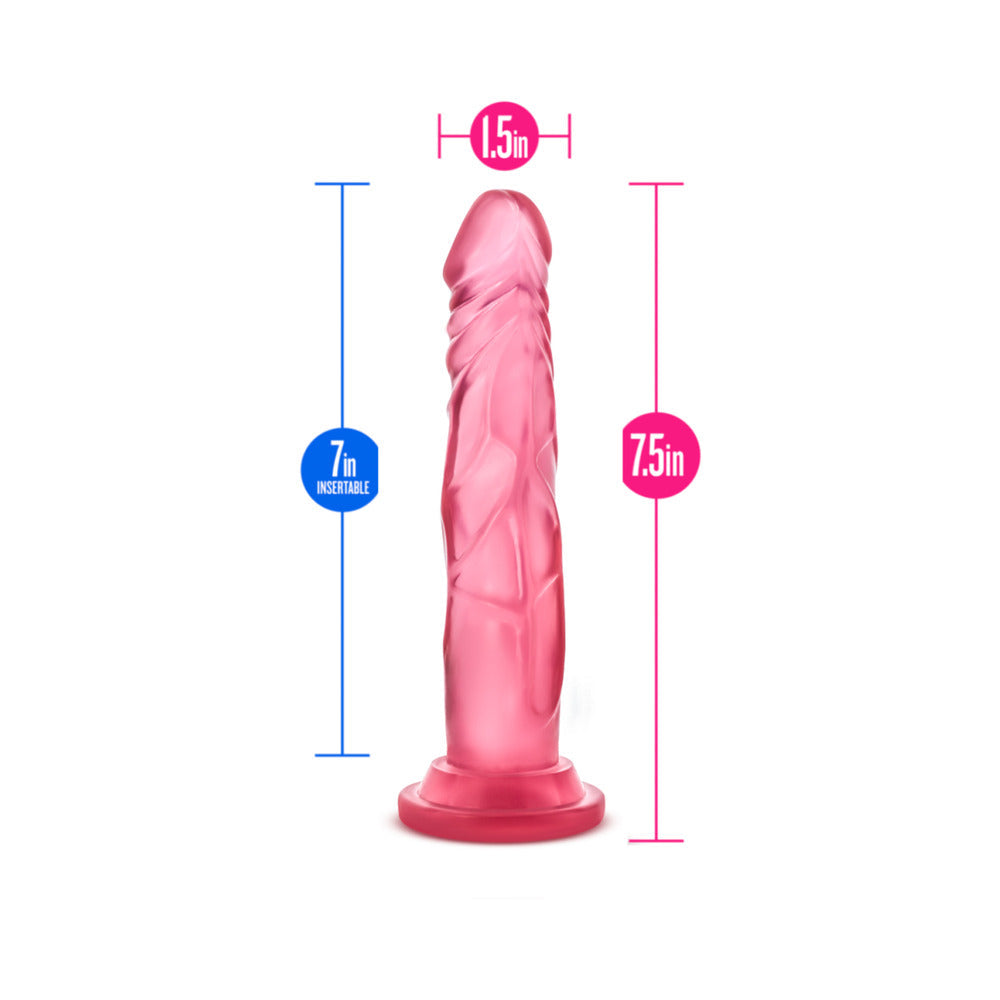 Blush B Yours Sweet 'n Hard 5 Realistic 7.5 in. Dildo with Suction Cup Pink
