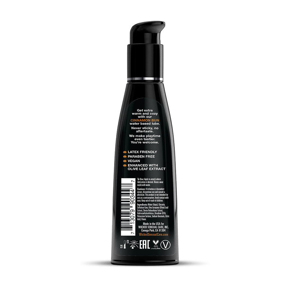 Wicked Aqua Cinnamon Bun Water Based Lubricant 4 oz.
