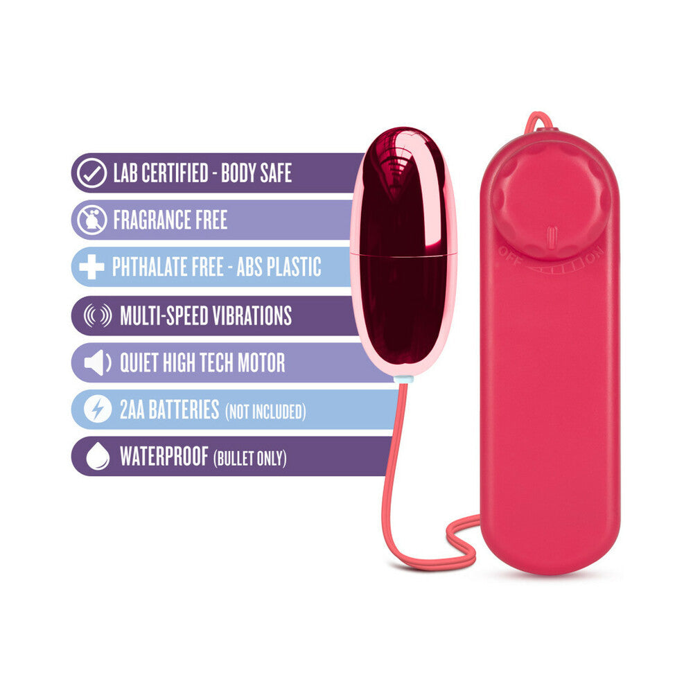 Blush B Yours Power Bullet Remote-Controlled Egg Vibrator Cerise