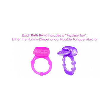 Hearts Aflame Erotic Lovers Bath Bomb Heart-Shape Scented Bath Bomb With Mystery Toy Vibe