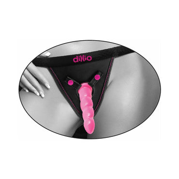 Pipedream Dillio Adjustable Perfect Fit Harness Black/Pink