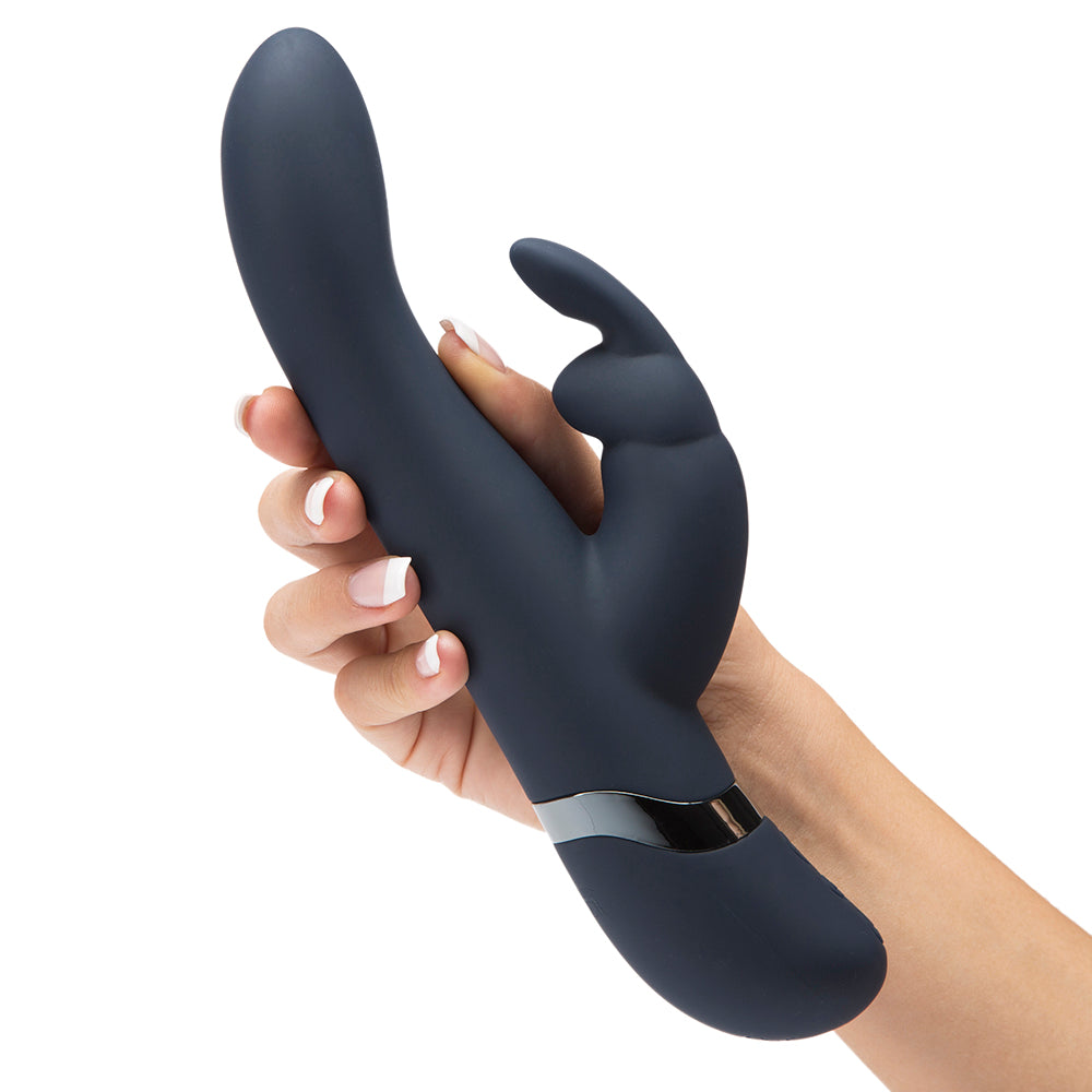Fifty Shades Darker Oh My Rechargeable Silicone Rabbit Vibrator Blue