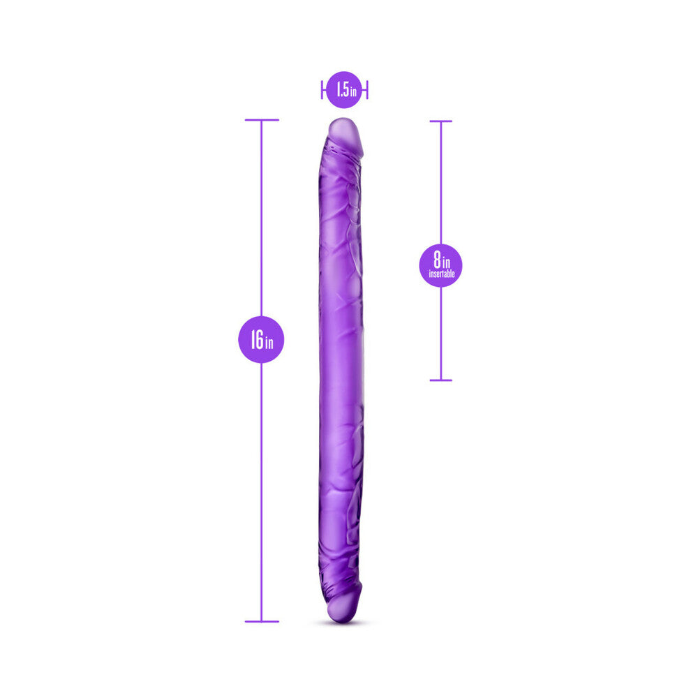 Blush B Yours 16 in. Double Dildo Purple
