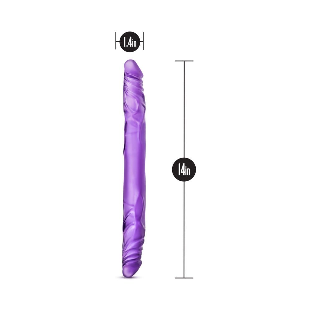 Blush B Yours 14 in. Double Dildo Purple
