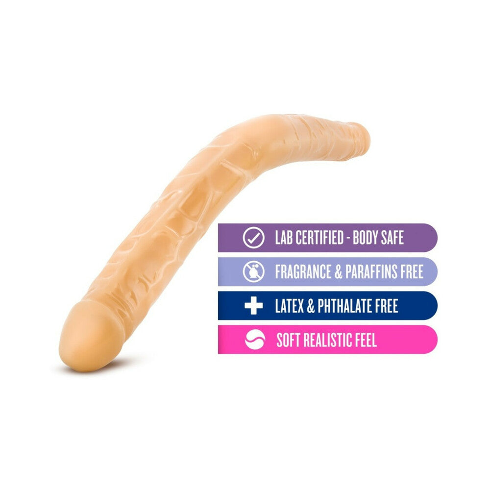 Blush B Yours 16 in. Double Dildo Beige