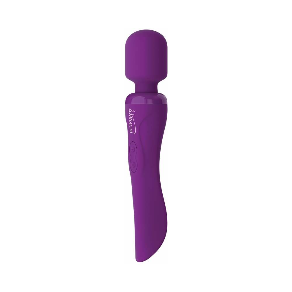 Pipedream Wanachi Body Recharger Rechargeable Silicone Wand Vibrator Purple