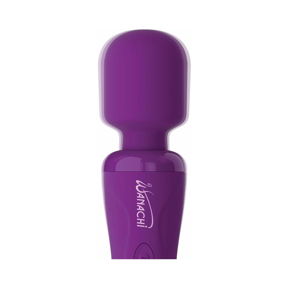 Pipedream Wanachi Body Recharger Rechargeable Silicone Wand Vibrator Purple