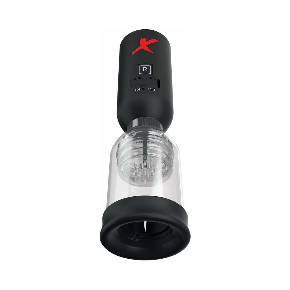 PDX Elite Tip Teazer Vibrating Suction Power Pump Clear/Black