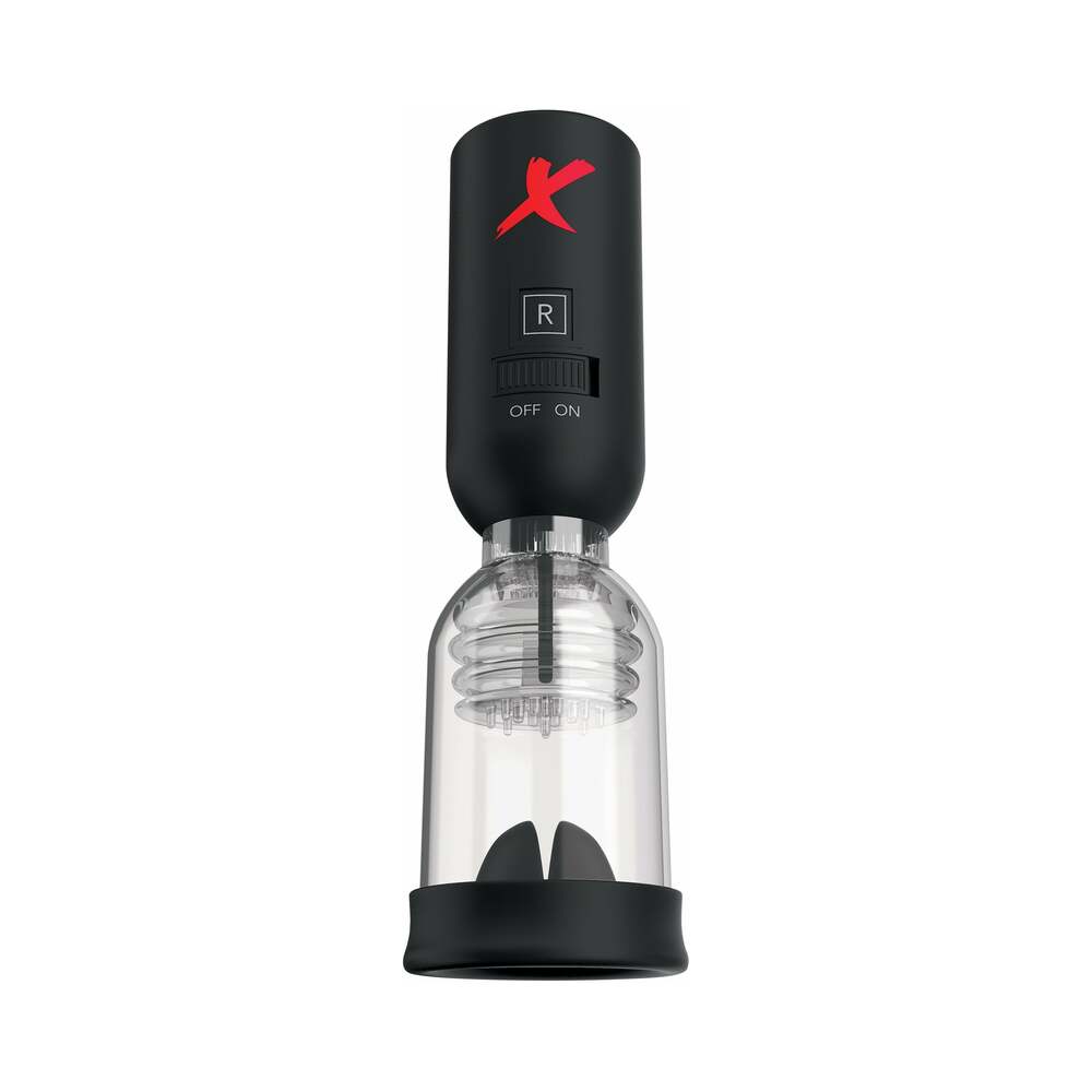 PDX Elite Tip Teazer Vibrating Suction Power Pump Clear/Black