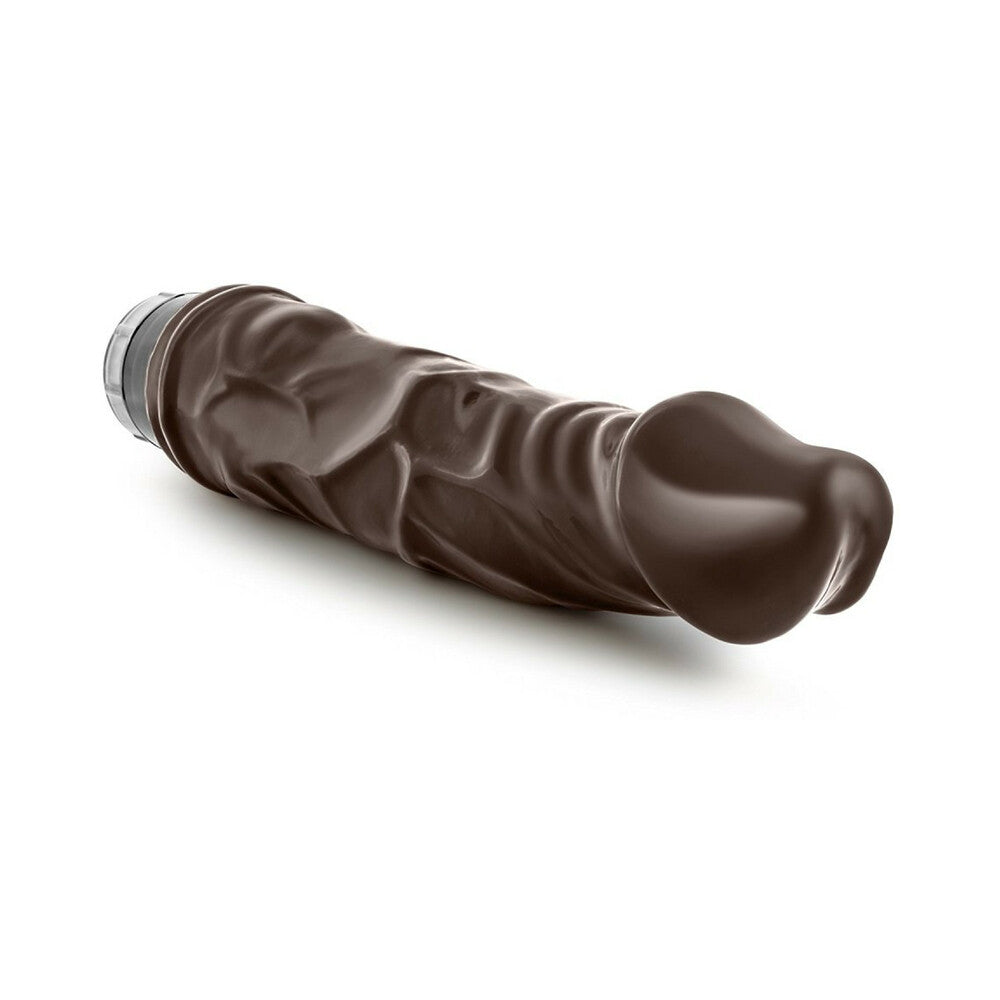Blush Dr. Skin Vibe 6 Realistic 8.75 in. Vibrating Dildo Brown