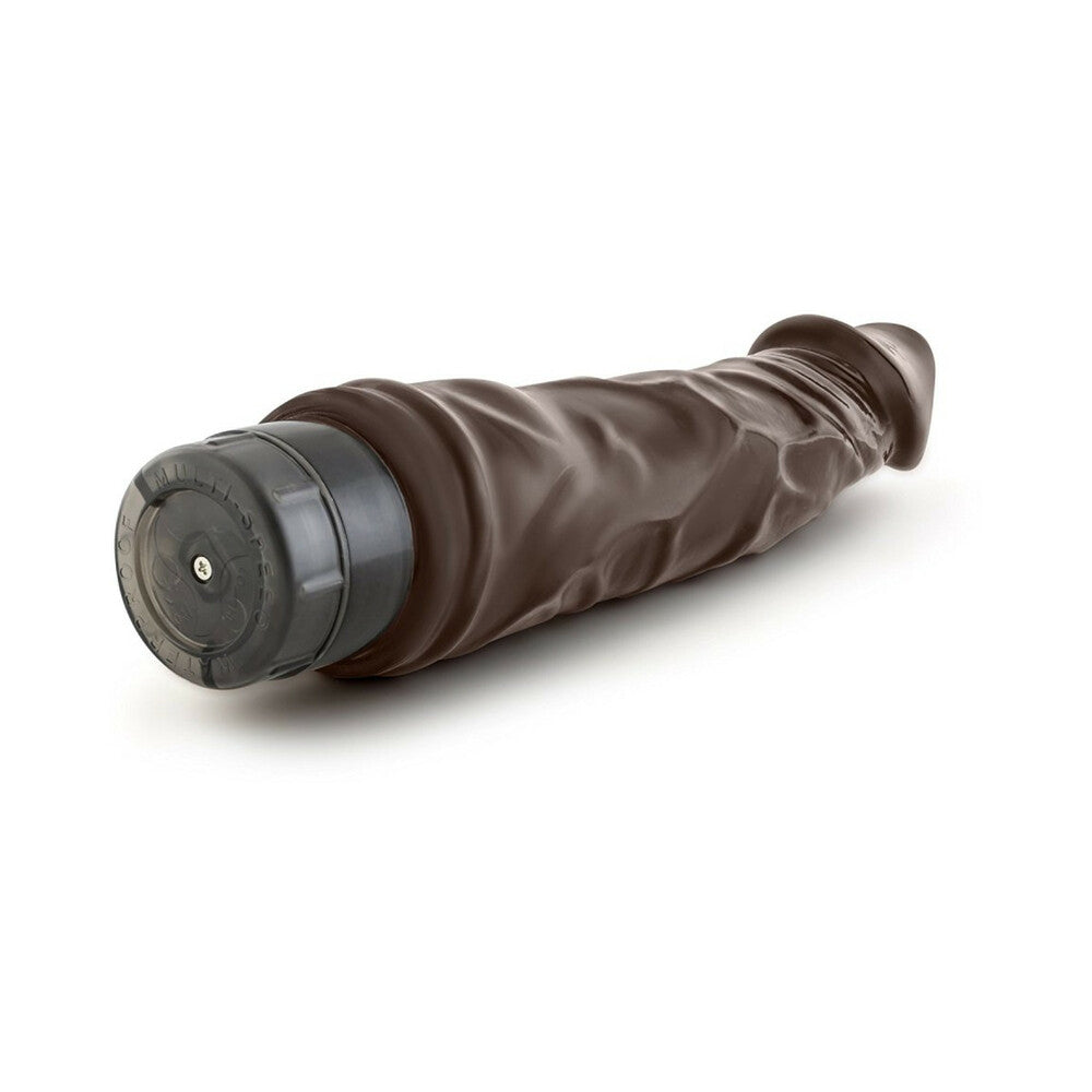 Blush Dr. Skin Vibe 6 Realistic 8.75 in. Vibrating Dildo Brown