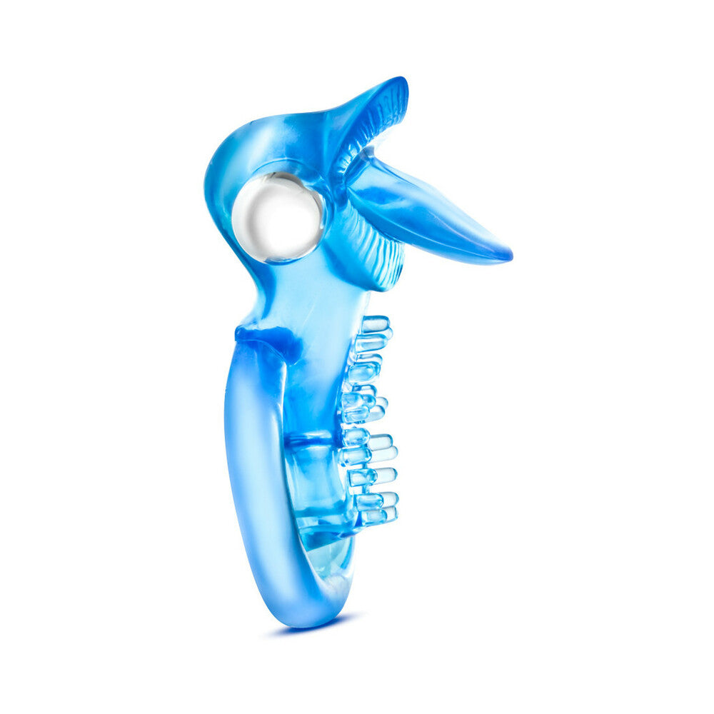 Blush Stay Hard 10 Function Vibrating Tongue Ring Blue