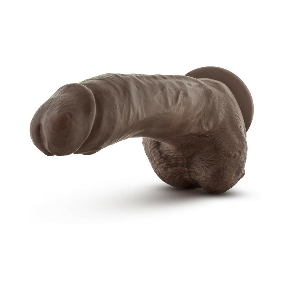 Blush Dr. Skin Mr. Mayor Realistic 9 in. Dildo with Balls & Suction Cup Brown