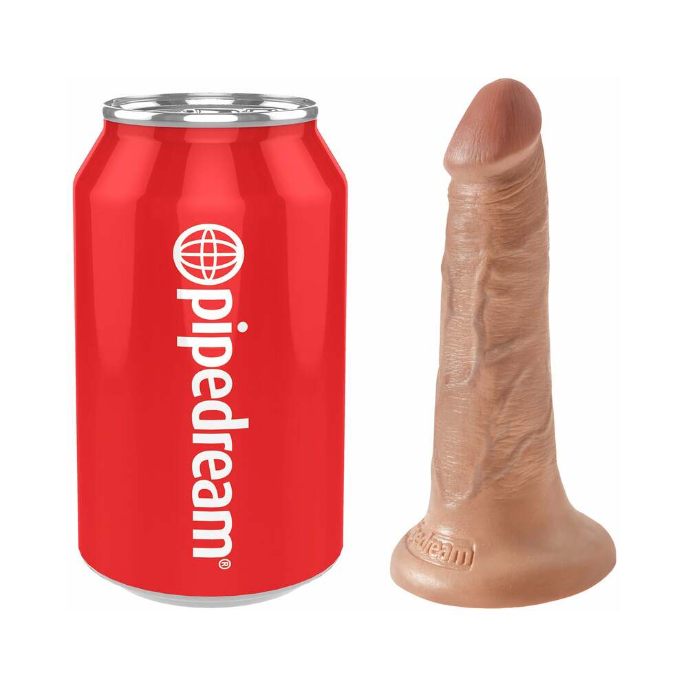 Pipedream King Cock 5 in. Cock Realistic Dildo With Suction Cup Tan