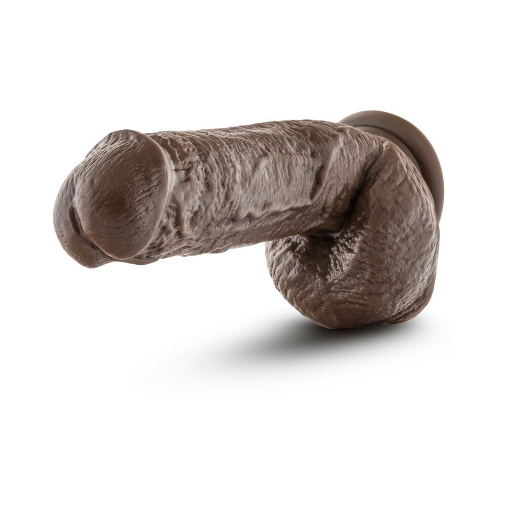Blush Dr. Skin Mr. D Realistic 8.5 in. Dildo with Balls & Suction Cup Brown