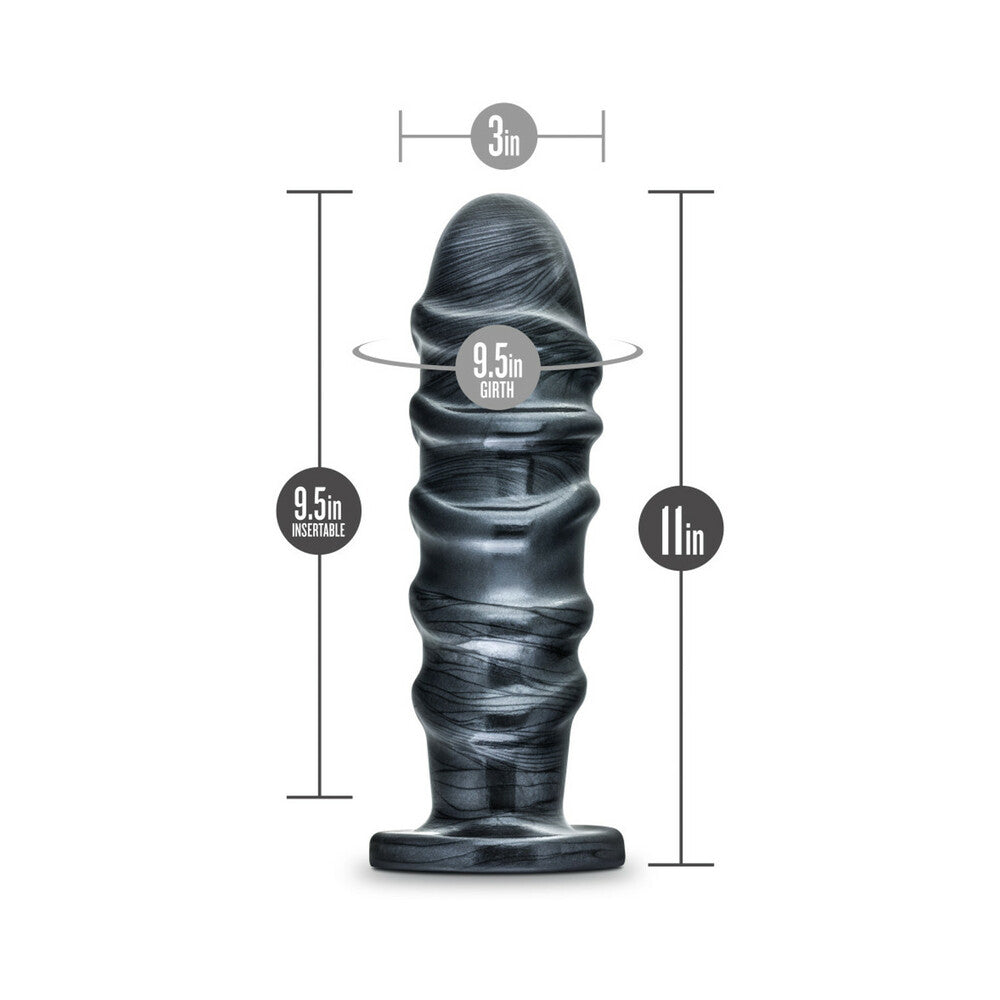 Blush Jet Annihilator 11 in. Anal Plug Carbon Metallic Black