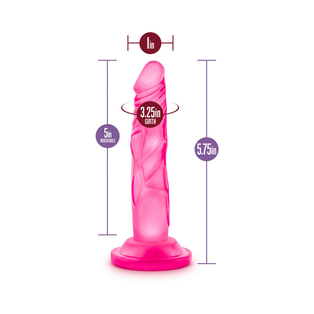 Blush Naturally Yours 5 in. Mini Cock Realistic Dildo with Suction Cup Pink