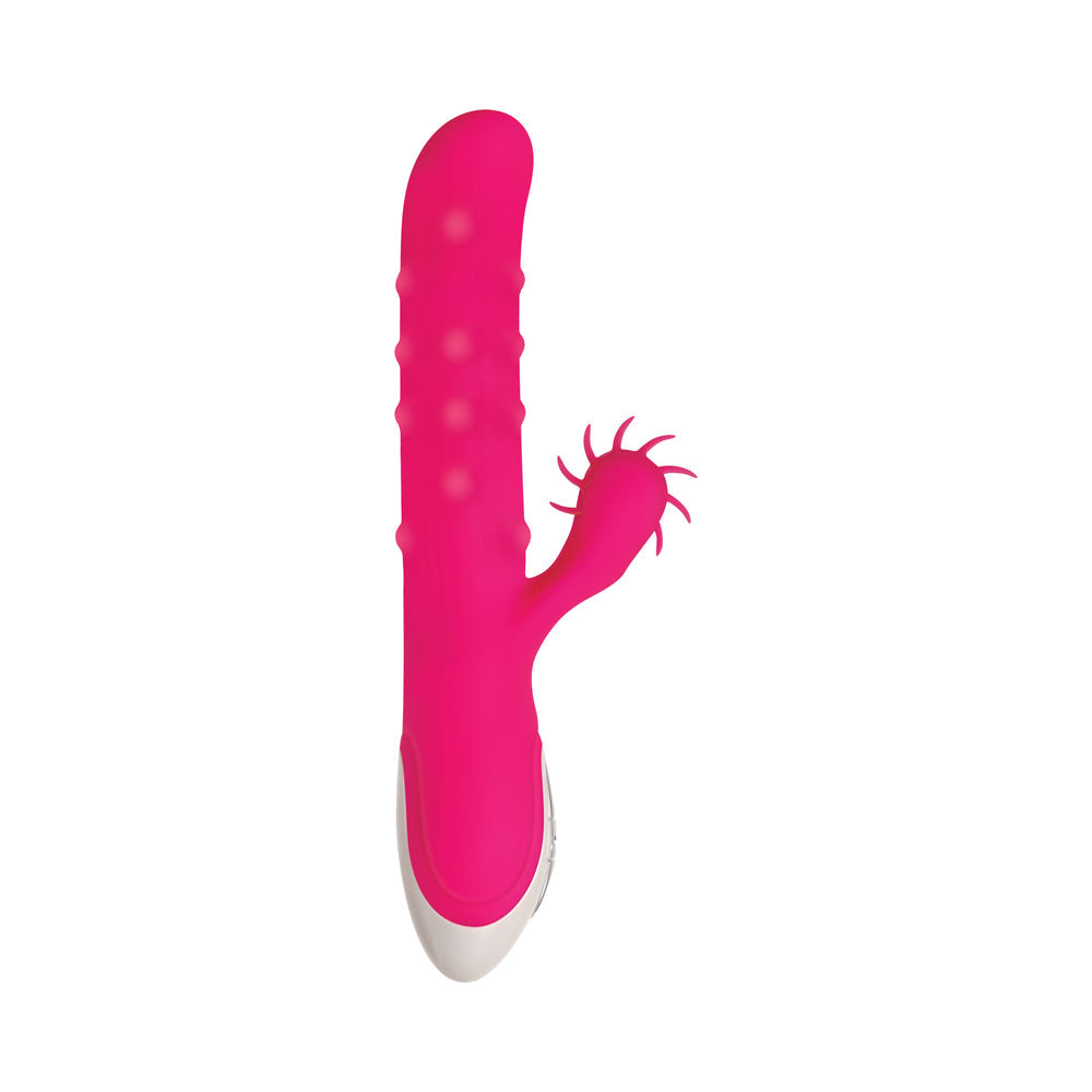 Evolved Love Spun Rechargeable Silicone Dual Stimulator Pink