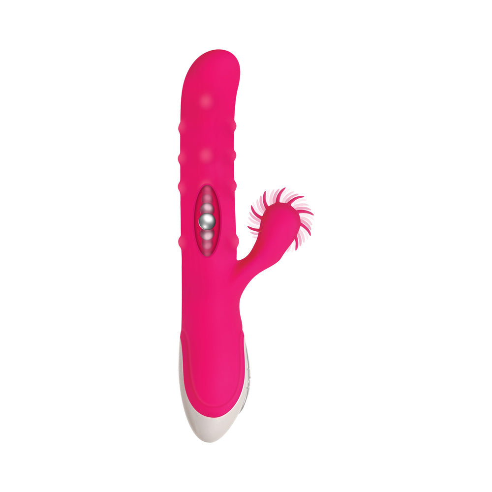 Evolved Love Spun Rechargeable Silicone Dual Stimulator Pink