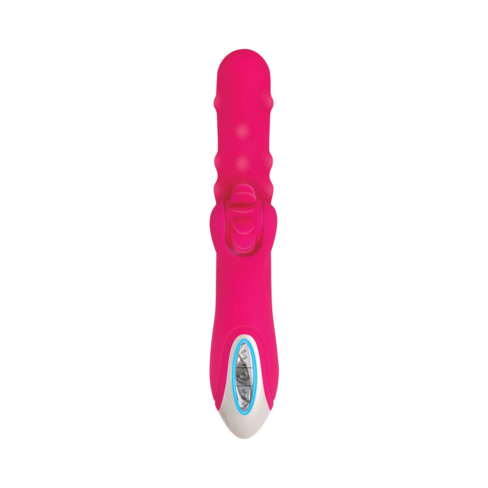 Evolved Love Spun Rechargeable Silicone Dual Stimulator Pink