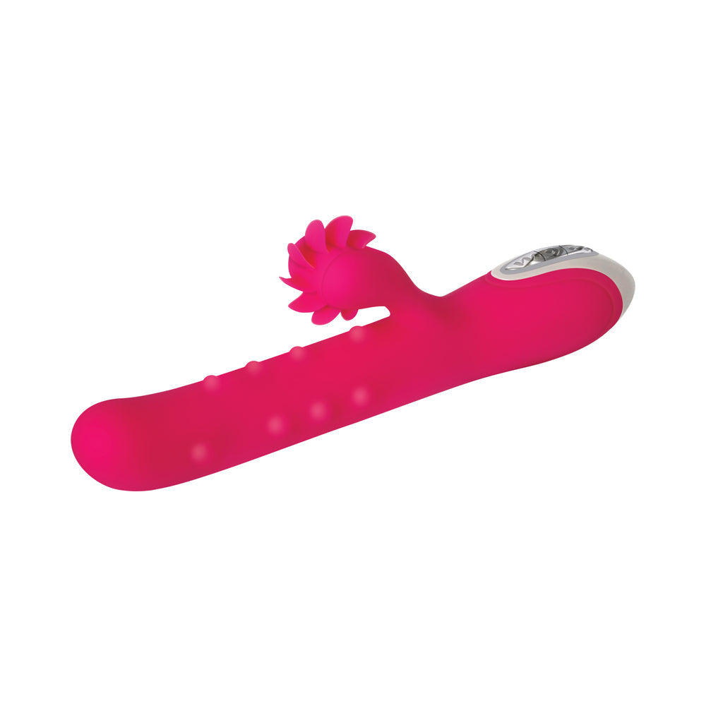 Evolved Love Spun Rechargeable Silicone Dual Stimulator Pink