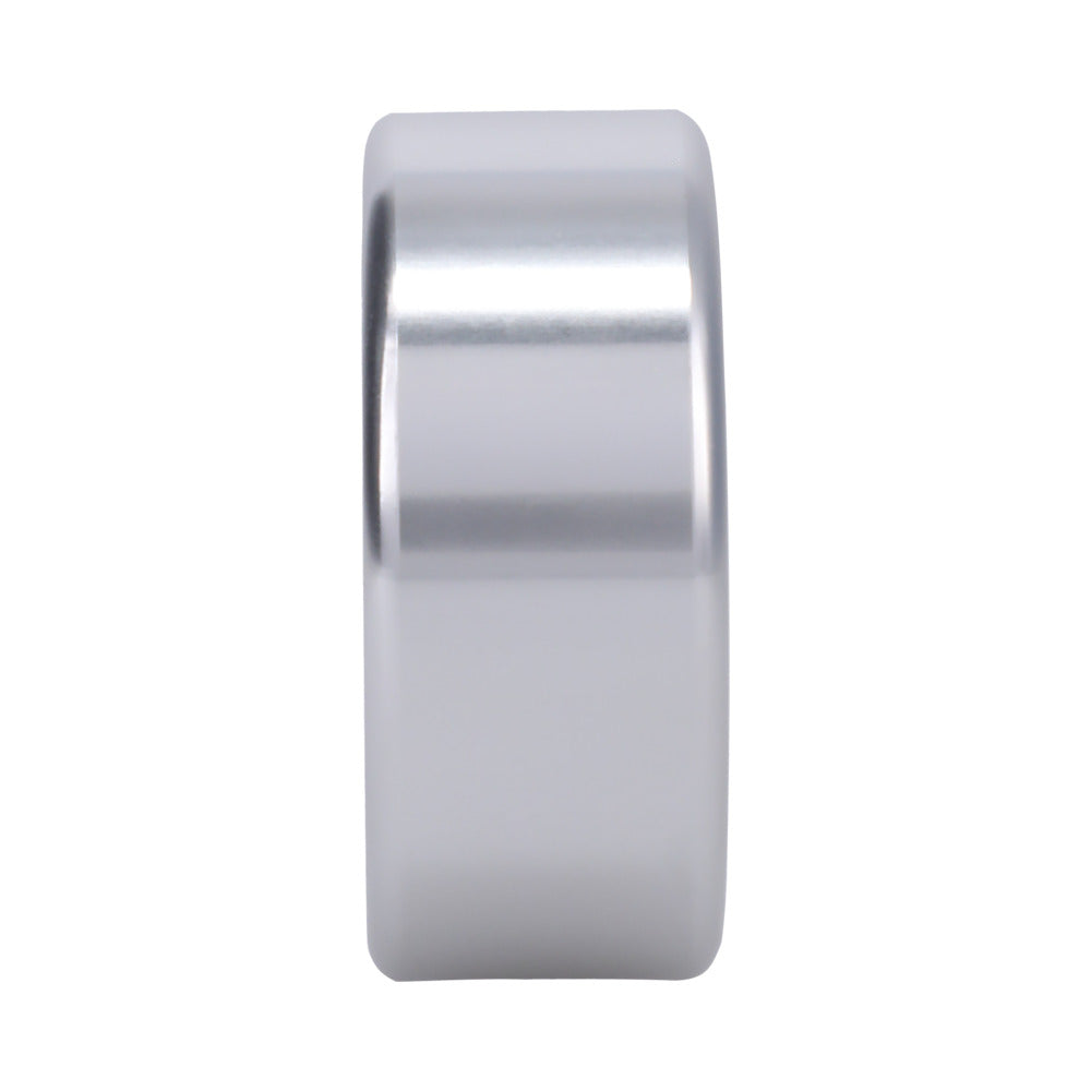 Rock Solid Brushed Alloy Medium (1.5in X .75in) Silver