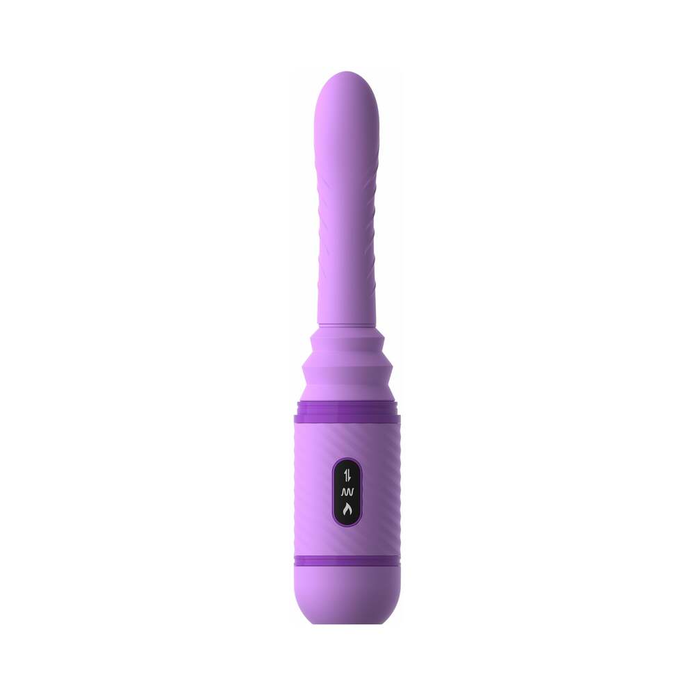 Pipedream Fantasy For Her Love Thrust-Her Rechargeable Silicone Thrusting Vibrator Purple