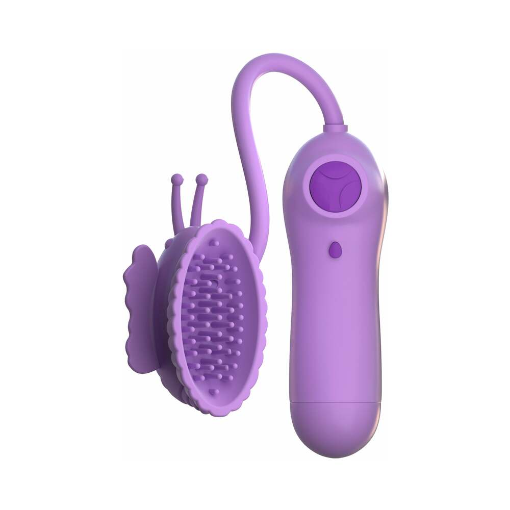 Pipedream Fantasy For Her Butterfly Flutt-Her Remote-Controlled Vibrating Silicone Suction Stimulator Purple