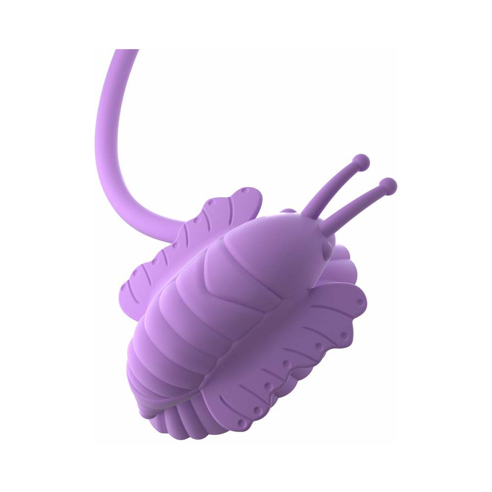 Pipedream Fantasy For Her Butterfly Flutt-Her Remote-Controlled Vibrating Silicone Suction Stimulator Purple
