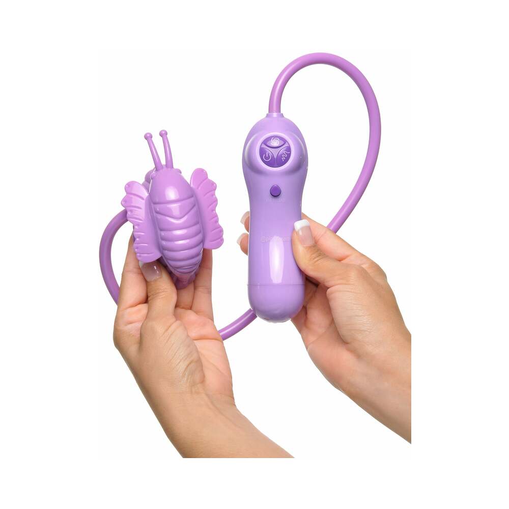 Pipedream Fantasy For Her Butterfly Flutt-Her Remote-Controlled Vibrating Silicone Suction Stimulator Purple